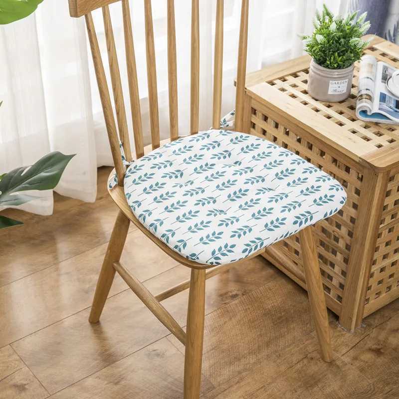 9 Patterns Chair Cushion Cotton Cloth Seat Pad Thickened Sponge Non-slip Printed Cartoon Home Decoration Northern Europe Cushion C251121