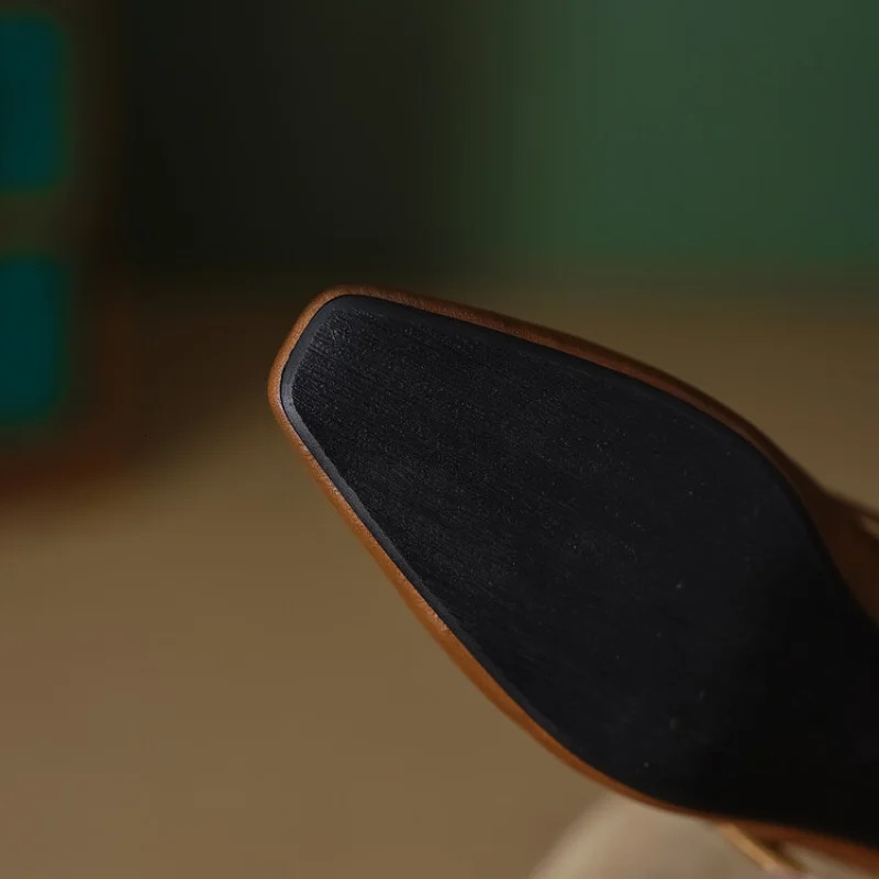 Size 3443 Women Flats Cow Leather Pointed Toe Shallow Retro Mary Jane Single Shoes Ballet Flat Loafers Ladies Dress 251121