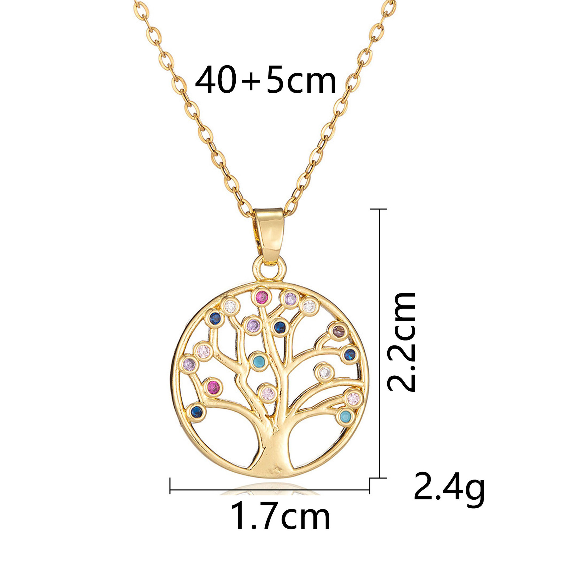 Tree of Life Fashionable Unique and Trendy moissanite chain designer necklace designer necklace for woman diamond chain luxury jewelry women mens neck - view 3