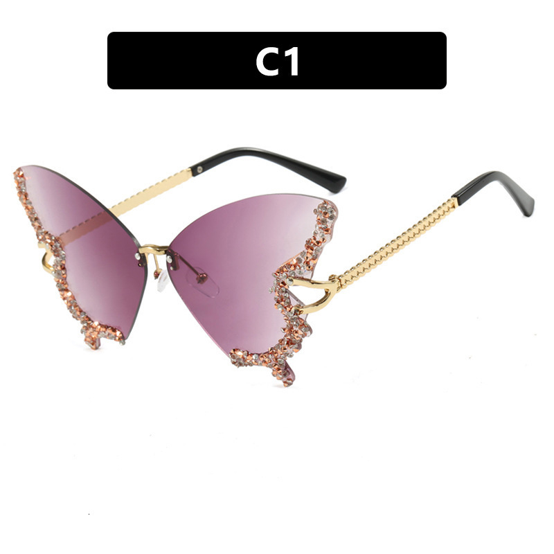 Vintage Round Diamond Sunglasses Rhinestone Shades Eyewear Oval Crystal Punk Sun Glasses Fashion UV400 Protection Glasses 250218