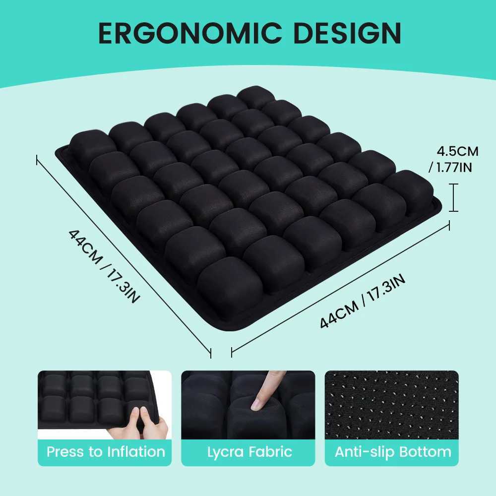 1pc 3D Pressure Air Cushion - Office Chair Car Seat Cushion Back Support Pad for Desk Chair Wheelchair Adjustable C251121