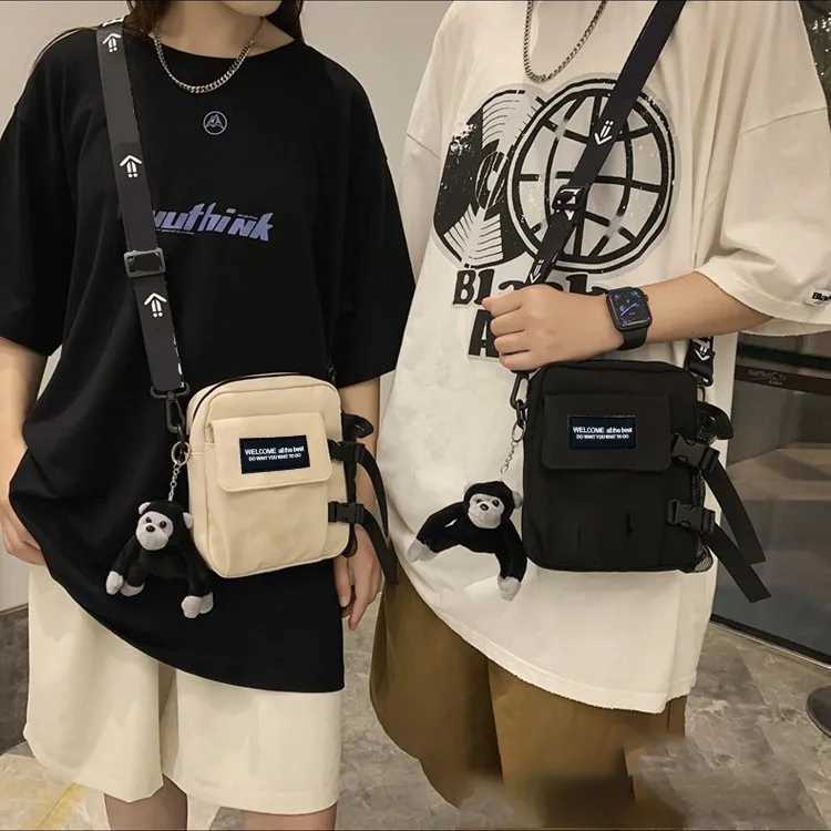 Trendy Couple Canvas Shoulder Bag Messenger Bags Casual Man Daily Commuting bag Oudoor Travel Beach bags bolso sacT251121
