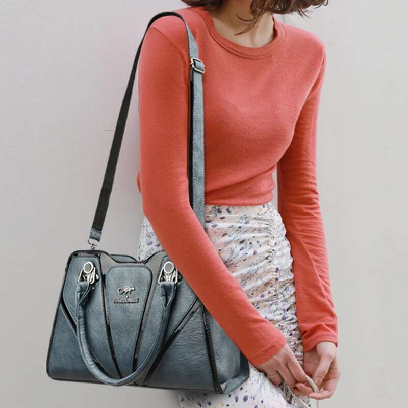 Women Handbags Fashion Ladies Bags High Quality PU Leather Casual Totes Top Handle Shoulder Messenger Bag Bag