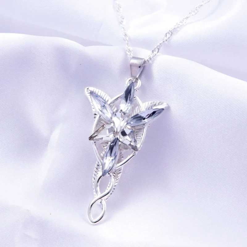 Film and Television Peripheral Lord of The Rings Crystal Necklace Elf Princess Cos PendantXJ251121