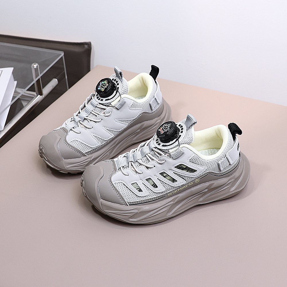 Children's shoes, glowing shoes, new sports shoes, fashionable trendy shoes, rotating shoe buckles, student outdoor shoes, casual children's