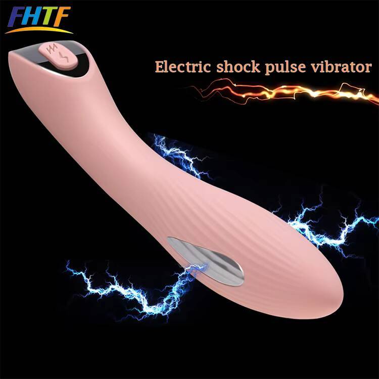 Rechargeable Sex Toy Women Wand Massager Electric Shock Vibrator