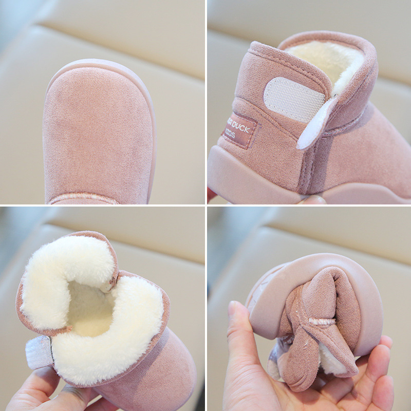 Baby Girls Boys Snow Children Winter Kids Outdoor Plush Cotton-padded Walkfashion Soft-Soled Non-slip Infant Toddler Boots Sizes 22 - 32 dh1922389