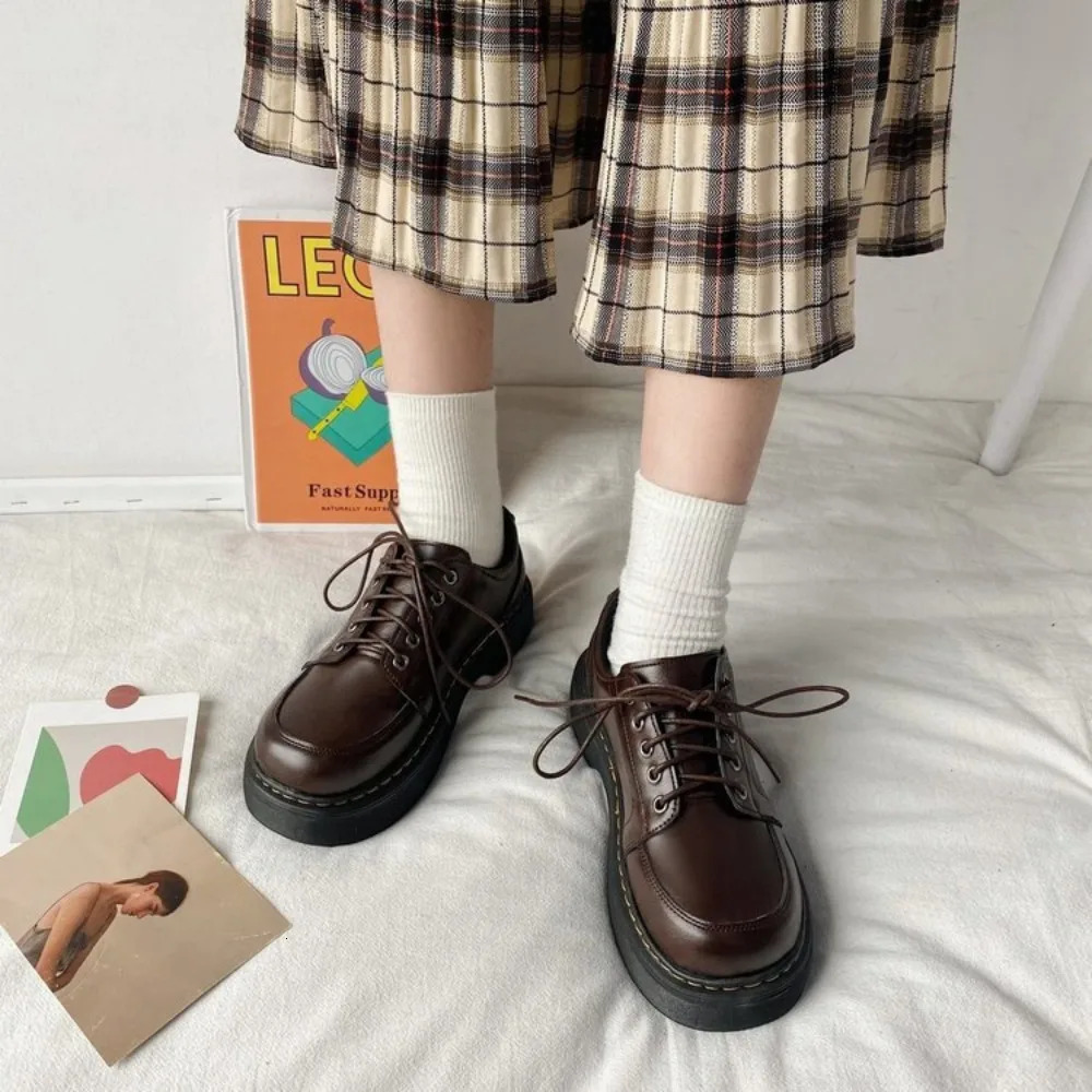 Japanese School Mary Jane Shoes Uniform shoes Student Girls Women Kawaii Lolita Soft Girl Round Toe lolita Platform 251121