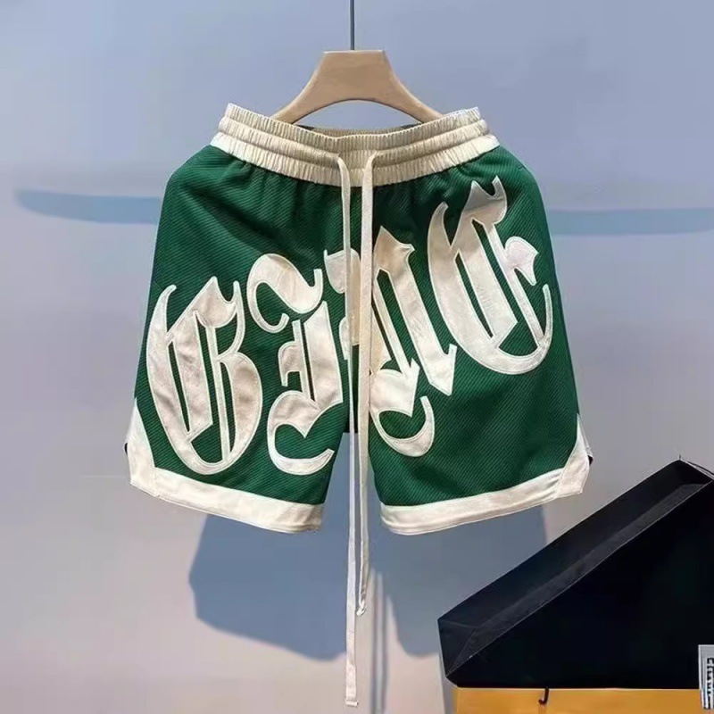 Men's Shorts Korean Streetwear Letter Embroidery Harajuku Short Pants Gym Grunge Sweatpants Sport Bermudas Clothes