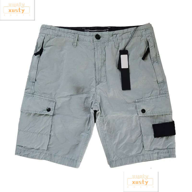 stoneshort Summer Men's shoneislanda Women's High street veste stone Casual Loose Sports Cotton Tooling Embroidery topstoney Shorts casual