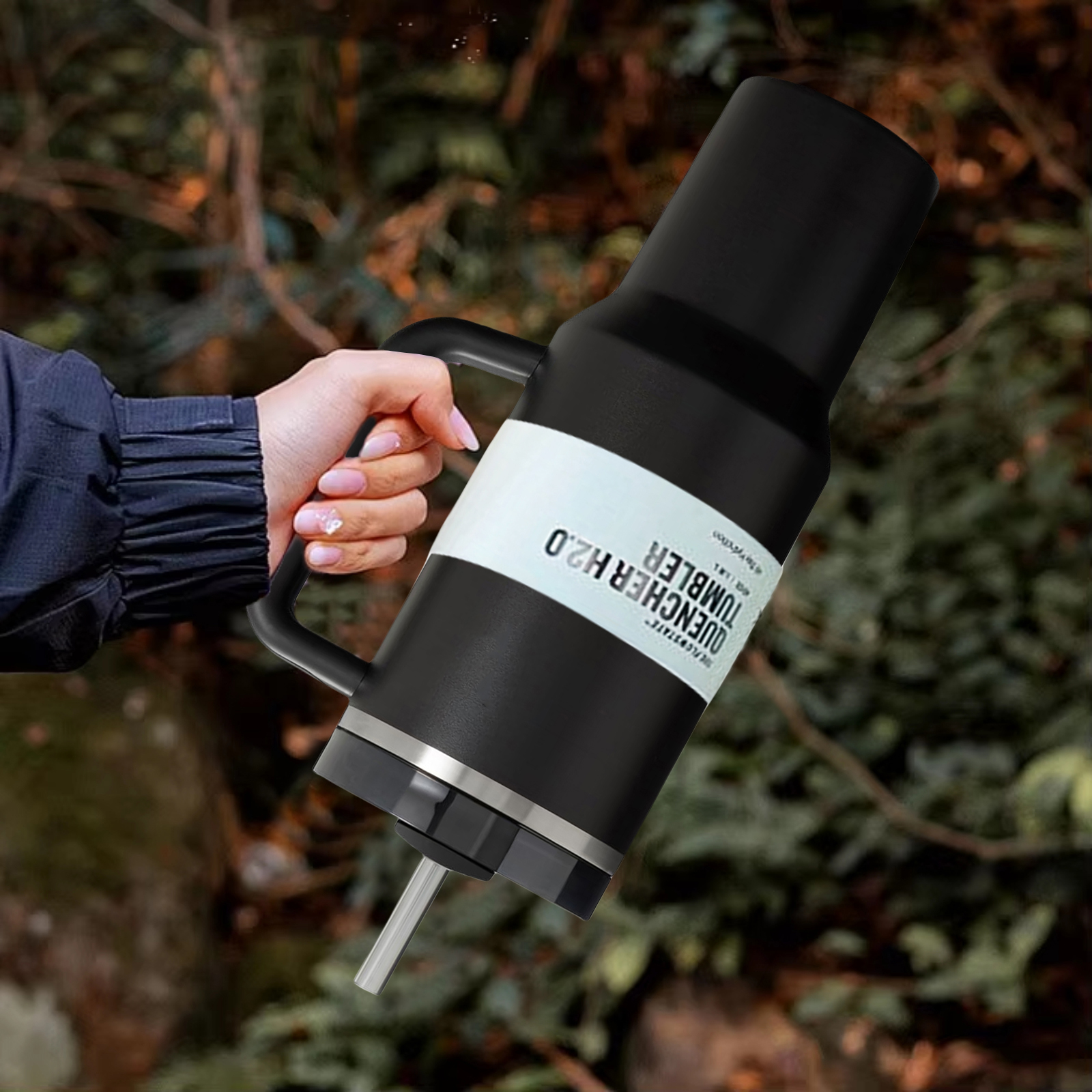 Stanleiness New 40oz Mugs With Insulated Lids Straw Steel Coffee Termos Cup With Stan Prepare shipment Equipped with handle brand US stock