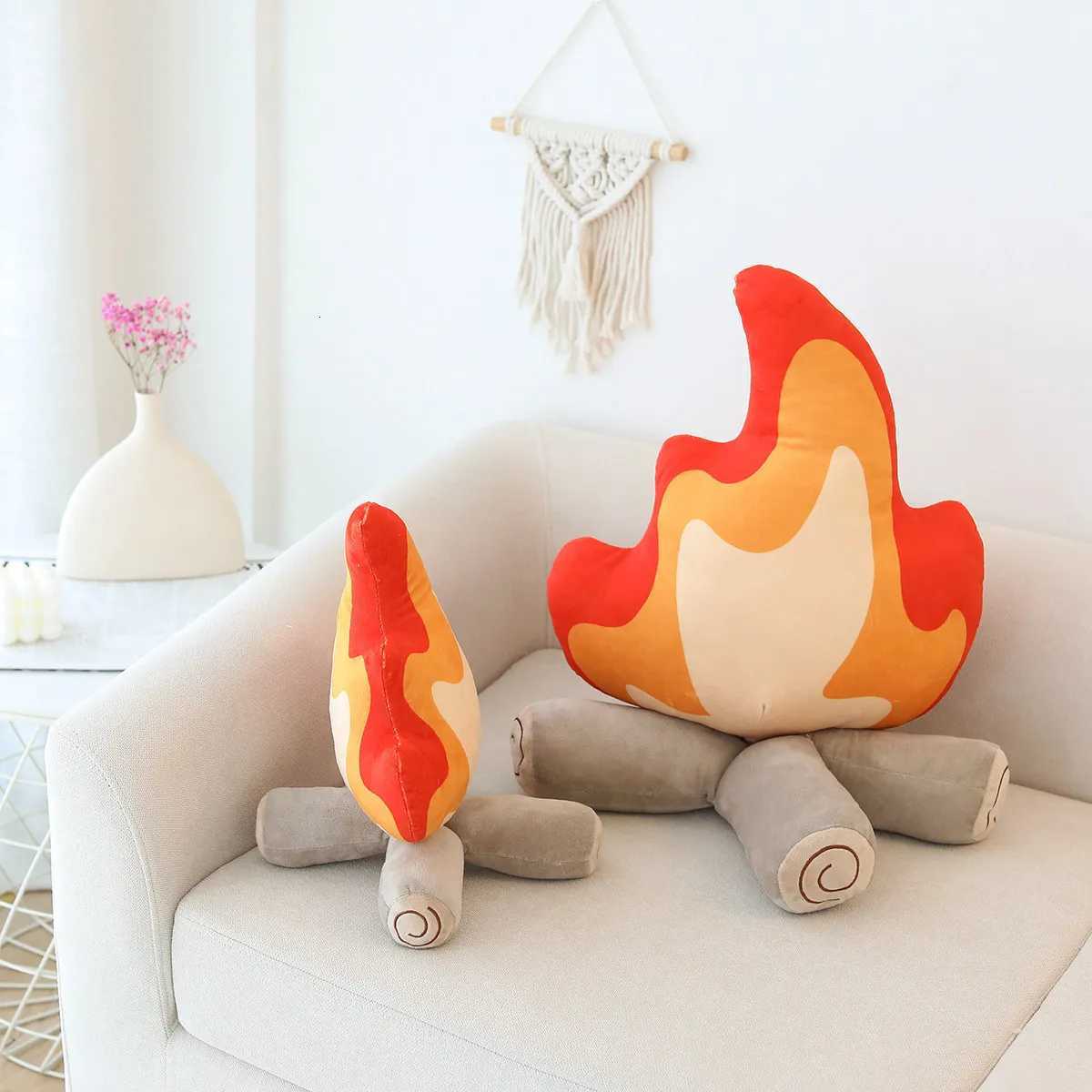 Creative Fire Pile Bonfire Plush Throw Flame Doll Sofa s Cushions Seat Sofa Throw Cushion C251121