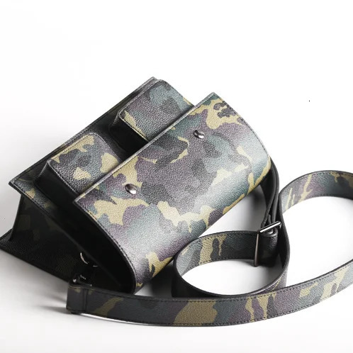 Fashion Camouflage Mens Handbags Pu Leather Male Shoulder Bag Men Crossbody Bag Messenger Bags 251119