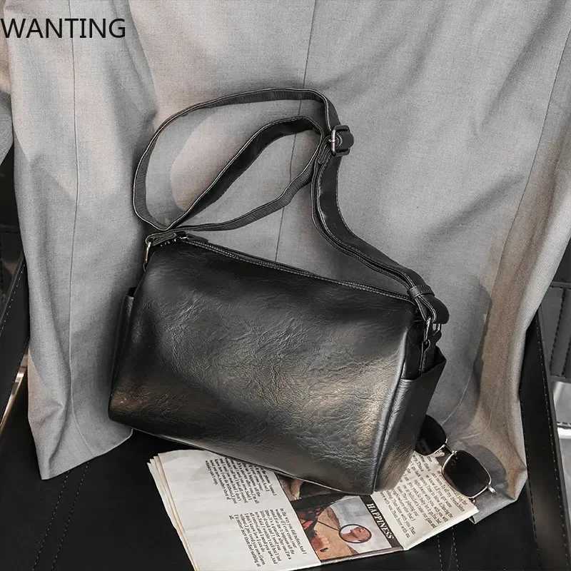 New Soft Leather Mens Shoulder Bag Fashion Design Crossbody Bags For Men Messenger Bag Waterproof Cross Body Shoulder Bag ManT251121