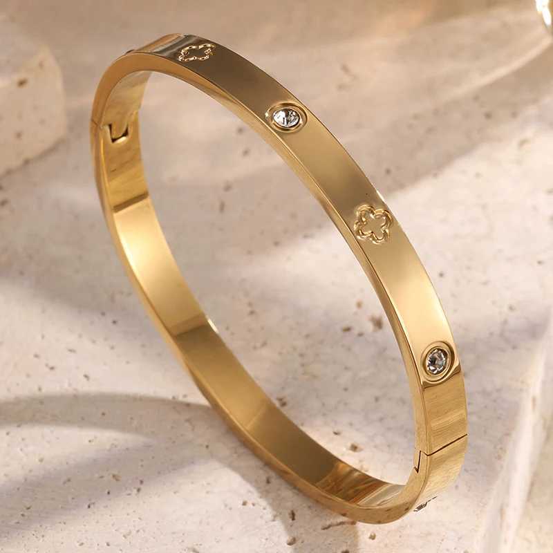 Yupsk 3Pcs Zircon Inlay Stacked Bracelets Suitable For Women Fashionable Party Jewelry Accessory Gift Set To WearW251121