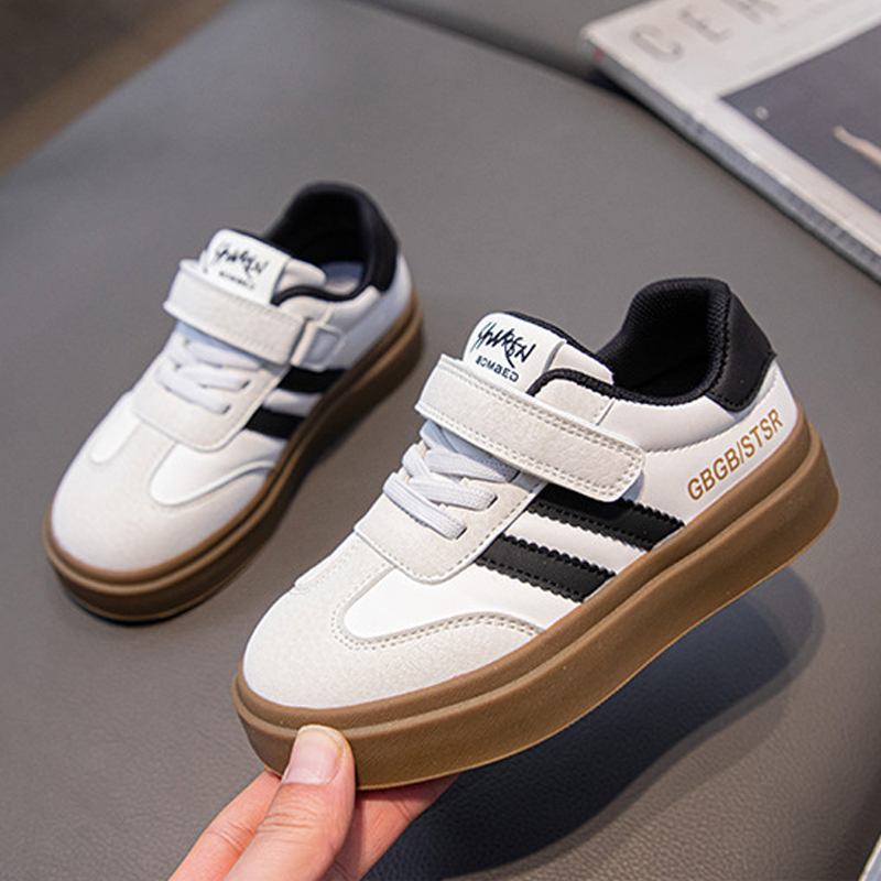 Children Sneaker Boys Shoes Leather Flat Kids Shoes for Girl Lightweight Walkfashion Sports Running Tennis Boy Sneaker Walking Outdoor Sizes 27 - 38 W