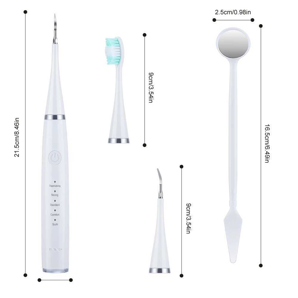 Electric Sonic Dental Scaler Calculus Remover Teeth Cleaner Dental Cleaning Teeth Whitening Toothbrush Tartar Remover Oral Care C251121