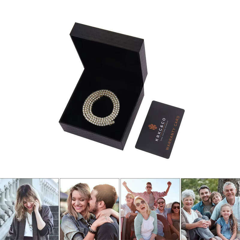 Fashion Jewelry Chain Necklace 14k White Gold Plated 5A moissanite Men and Women Tennis Bracelet