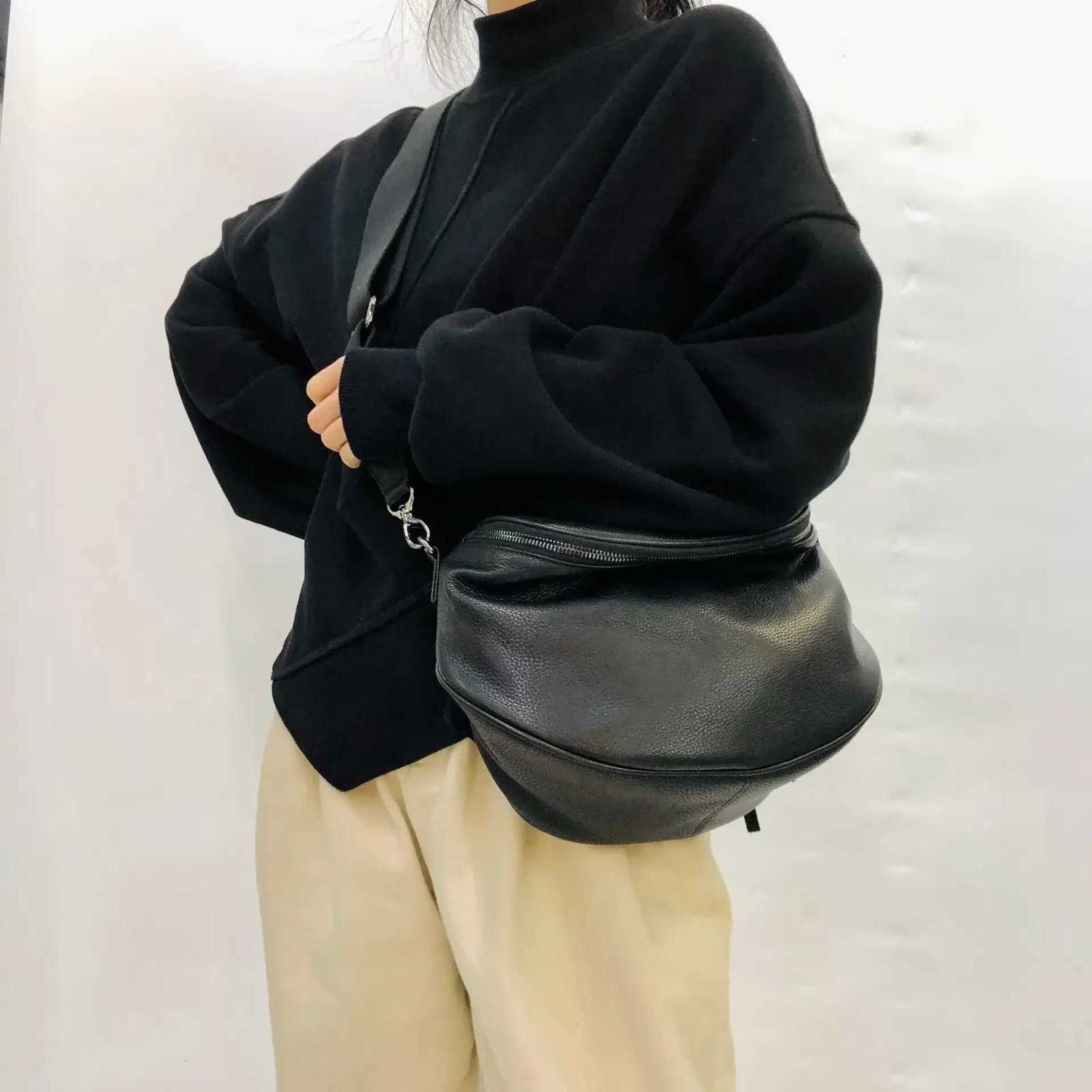 Fashion Leather Cowhide Saddle Ch Large Capacity Shoder Crossbody Bag Canvas Purse Y251121