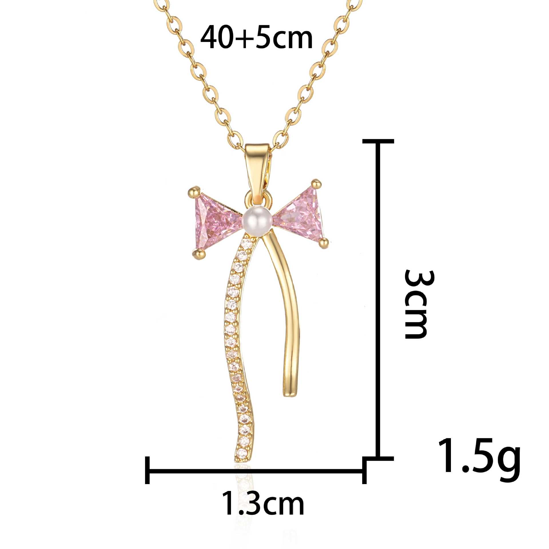 Love necklace for women versatile Bowknot ins clavicle chain moissanite chain designer necklace designer necklace woman diamond luxury jewelry women n - view 8