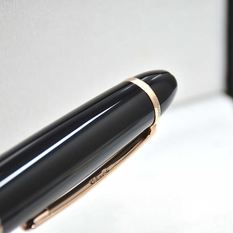 Black Resin Rollerball Pen Classics Monte Nib Office School Writing Ink Fountain Pens With Serial Number