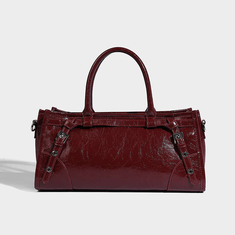 Women's Bags designer Gentle minimalist oil wax microfiber leather women's handbag with a high-end feel crossbody autumn and winter lock rec