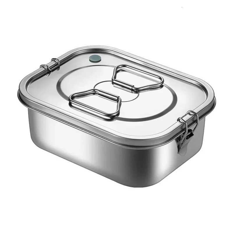 Double Layer Stainless Steel Lunch Box 2/3 Grid Leak-proof Bento Box Strong Tightness For Storing Various Fruits Snack Lunch BoxM251121
