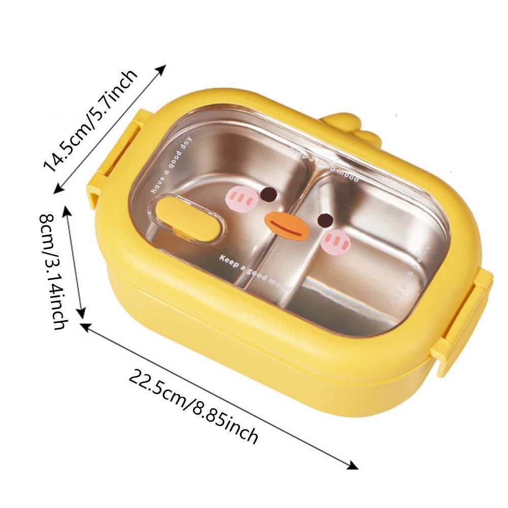 Stainless Steel Bento Lunch Box Kids School Kawaii Bento Box Sealed Portable Food Container Heatable Lunchbox For Office WorkerM251121