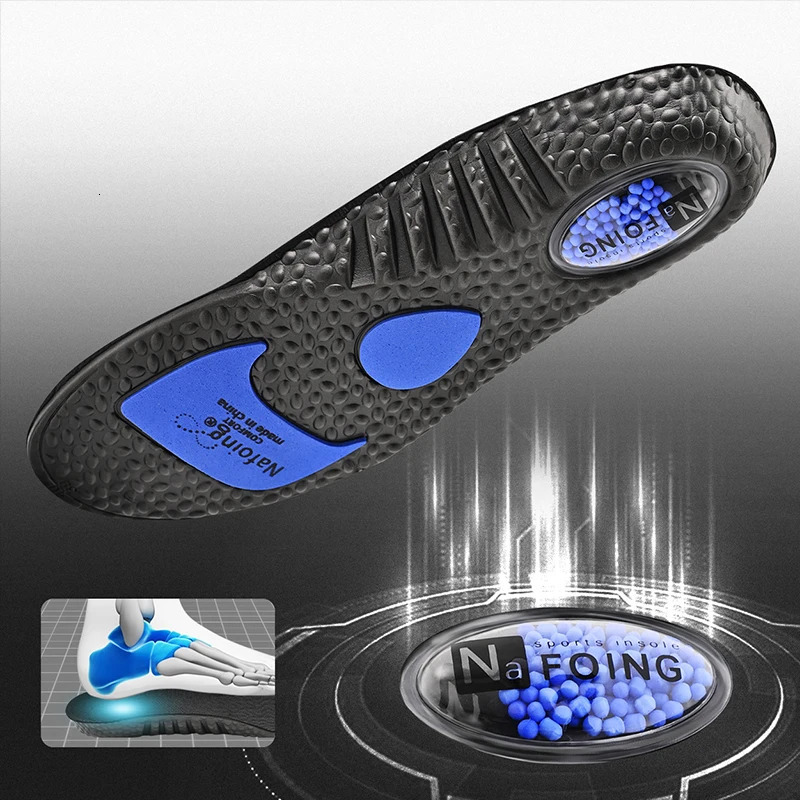 ZOOM Boost Sport Insoles High Elastic Shock Absorbing Arch Support Flatfoot Orthopedic For Feet Ease Pressure 251121