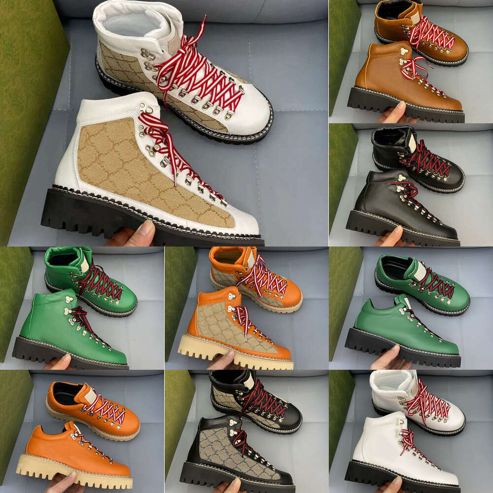 11 Luxury Designer Women men Martin Ankle Boot black Printing Multi Style Mountaineering hike Boots Mens womens Hiking Fashion Nylon Leather Suede knight shoe