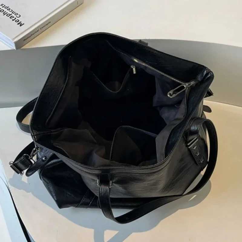 Large Si Tote Bags For Wen Soft PU Leather Pure Color Large Capacity Shopper Shoder Crossbody Bag High Quality Handbags Y251209