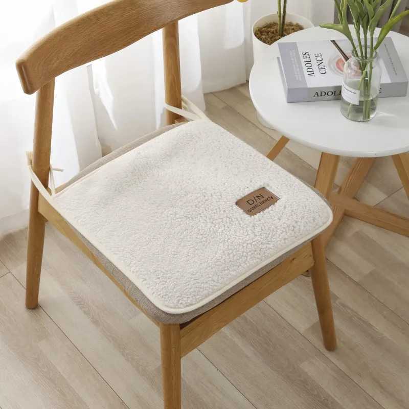 Non-slip Dining Chair Pad Chair Cushion Sherpa Winter Chair Cushion with Anti-slip Straps for Office School for Dining S093 C251121