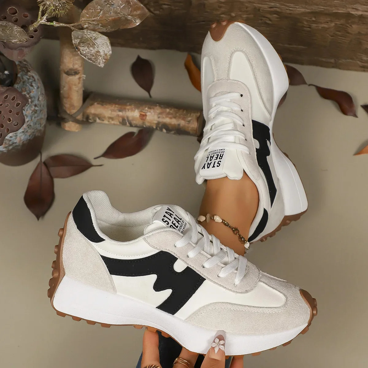 Women Sneakers Spring Autumn Platform Vulcanize Shoes Casual Light Flat Breathable Zapatos De Mujer 251121