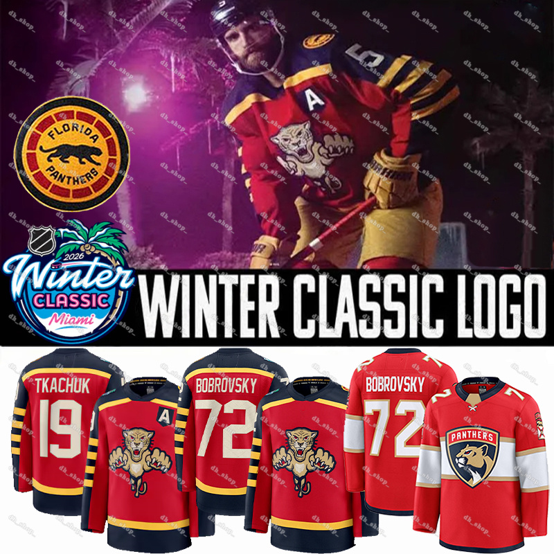 #16 Aleksander Barkov 2026 winter classic logos floridas Panthers Hockey Jersey #19 Matthew Tkachuk Sam Bennett Aaron Ekblad Sergei Bobrovsky jerseys