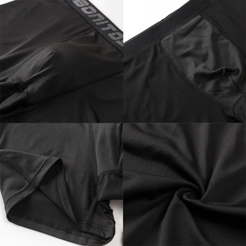 6 pieces of mens high elasticity boxer underwear sexy shorts polyester trunk Gif 250417