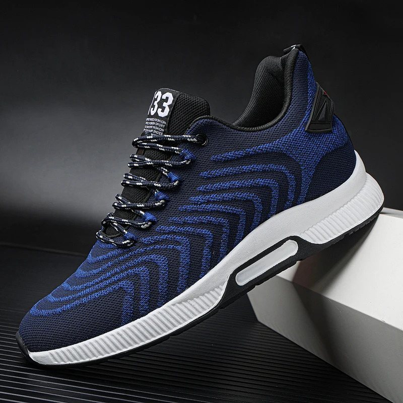 Golden Sapling Spring Invisible Heighten Mens Shoes Breathable and Comfy Air Mesh Fashion Leisure Sneakers Man Footwear 251121