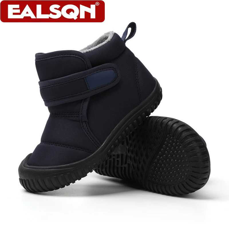 Unisex Kids Winter Outdoor Waterproof Fashion Short Snow Boots Boys and Girls Warm Cotton Comfortable Walking ShoesW251121