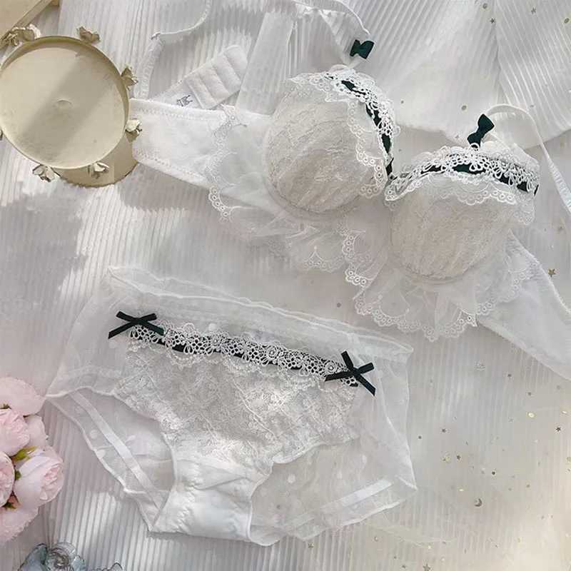 Lace Underwear Set Womens Small Breasts Gather Sexy Pure Desire Sweet Bra Cute BraXJ251106