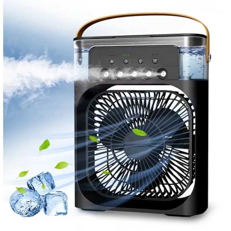 Portable 3-in-1 fan air conditioner household small air cooler LED night light humidifier air conditioning household fanC250421