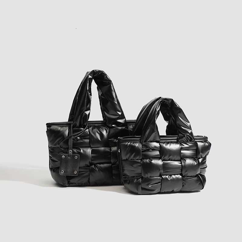 Casual Handwoven Puffer Tote Bags For Wen Luxury Designer Handbags Purses 2025 New In Polyer Top handle Underarm Shoder Y251121