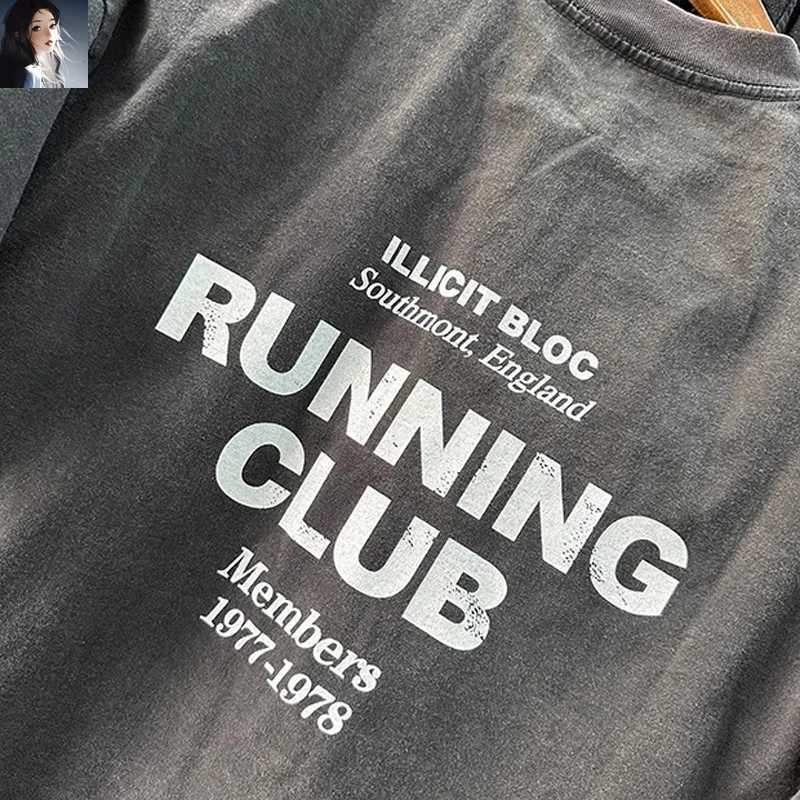 Ws ahed Running Club T-shirt 2024 Summer Mens Best Quality Casual Oversized Short SLeeve Top Tee X250421