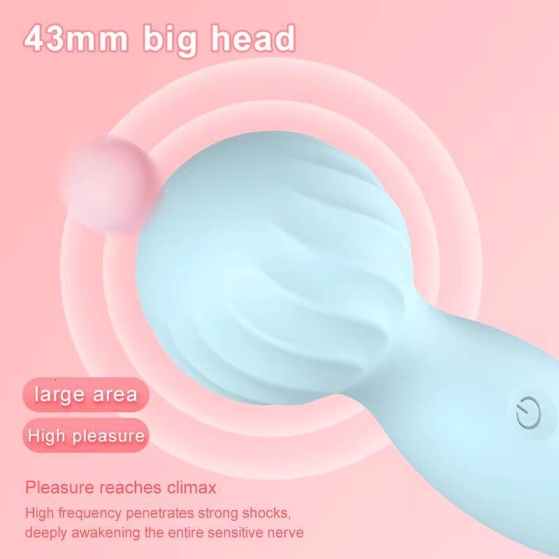 01 Adult Strong Shock Av Stick Silicone Rechargeable Female Masturbation Clitoris Vibrator Mini Massage Sex Toys Vibrator