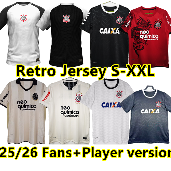 2024 2025 PAULINHO soccer Jerseys Corinthian Retro YURI ALBERTO GUSTAVO GIULIANO GARRO CAETANO WESLEY CASSIO football 24 25 26 Corinth men shirts Player Fans