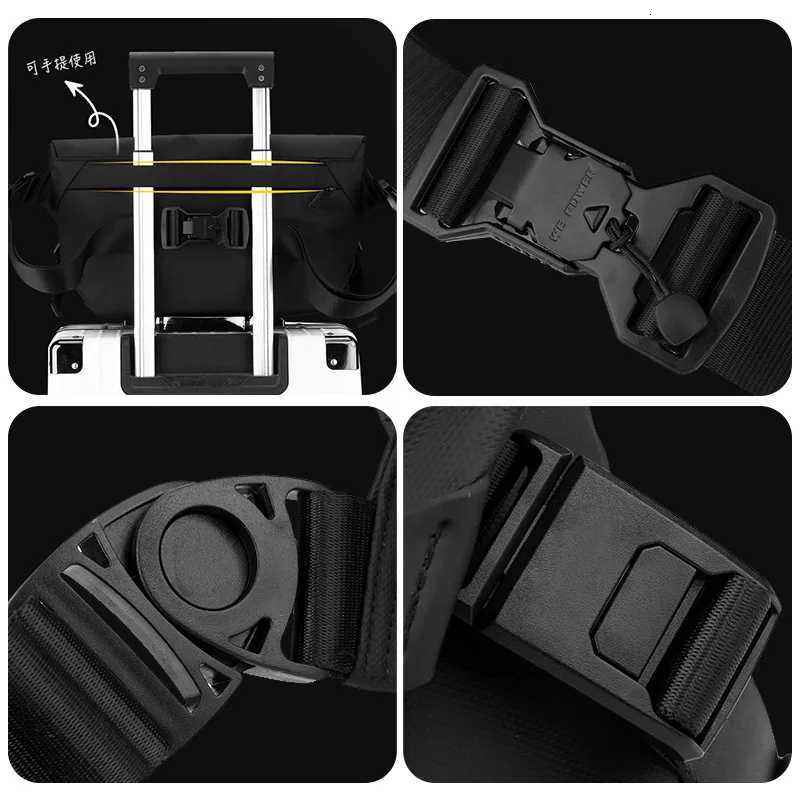 Fashion WEPOWER Waterproof Mtifunctial Crossbody Bag Large Capacity Nyl Messenger Bag Traveling Cmuting Sling Bag for Men Y251121