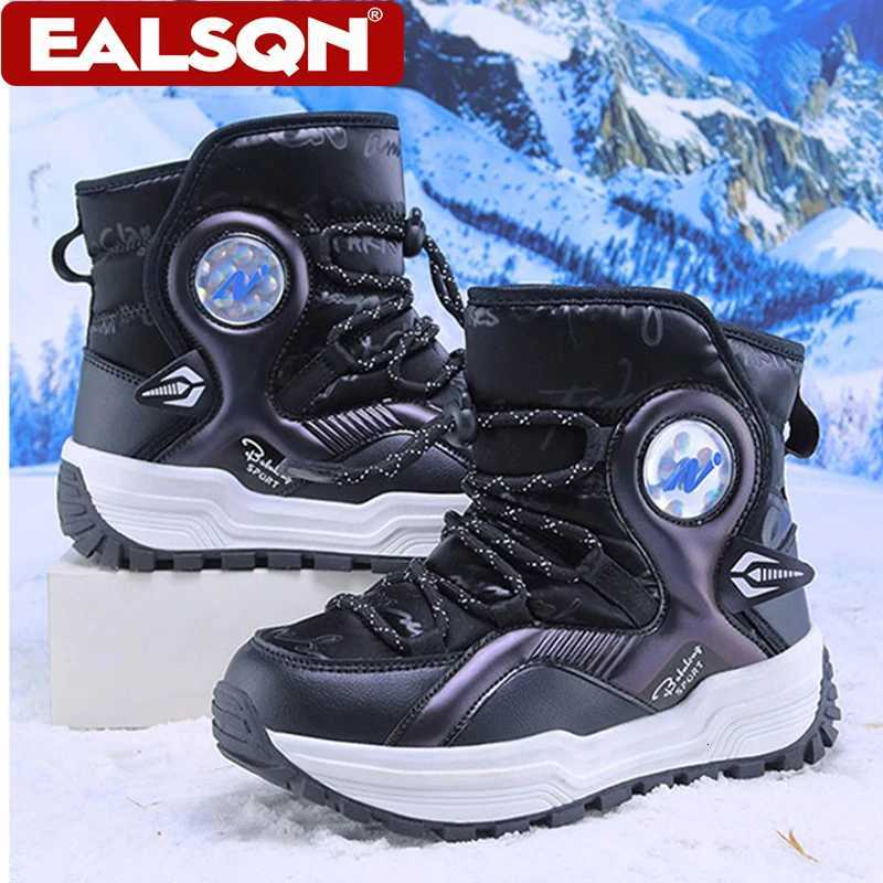 Winter Warm Childrens Sneakers Boys Girls Non-slip Plush Ankle Boots School Kids Comfortable Walking Cotton ShoesW251121