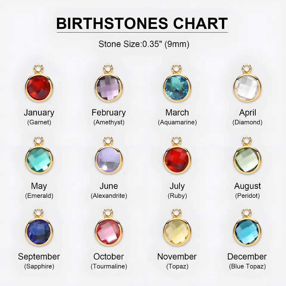 Personalized Gold - Plated Name Necklace with Birthstone Pendant Customizable Jewelry for Women Ideal Gift for OccasionsXJ251121