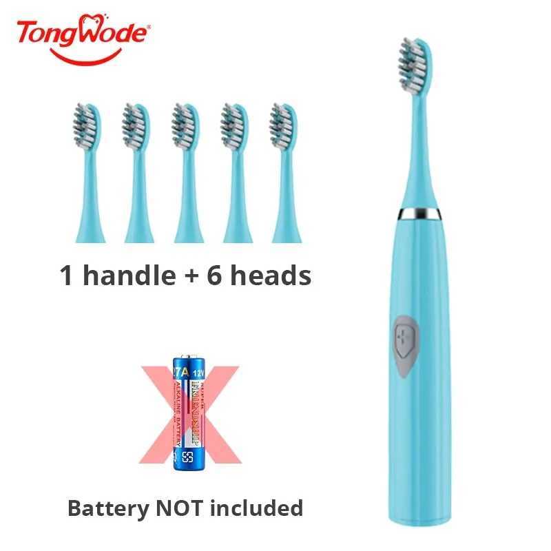 Adult-sized Tovo electric toothbrush with soft bristles, portable, long battery life, IPX6 level waterproof, smart design C251121