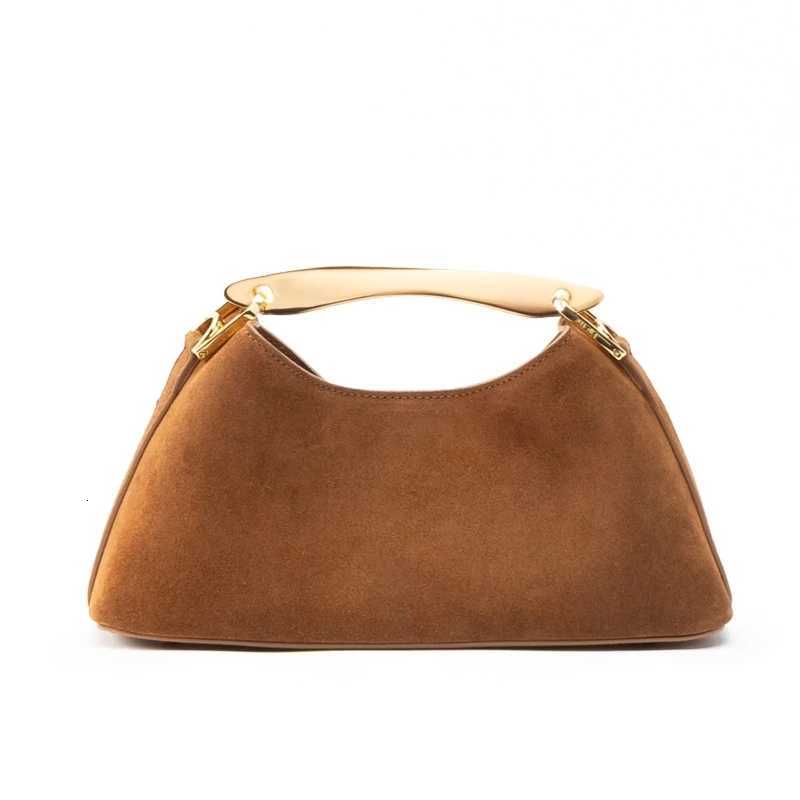 Mini Boerang Faux Suede Bag Luxury Designer Handbag for Ladies Elegant Wens Fiable Shoder Bag with Metal Y251121