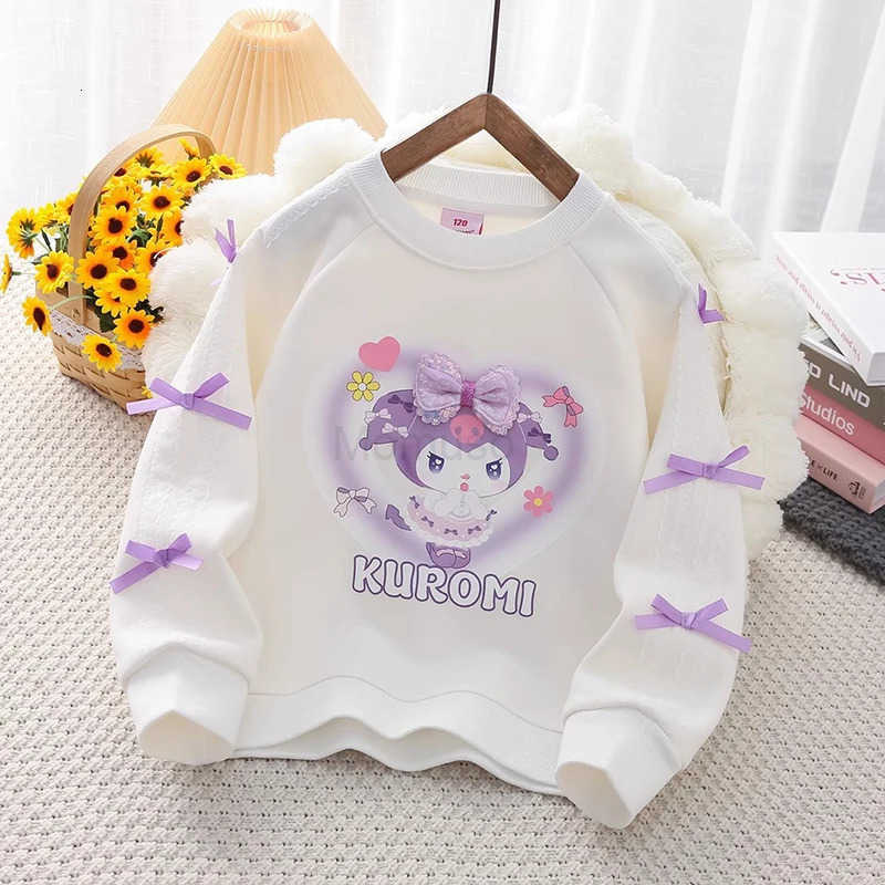 Sanrio Kuromi Hoodie My Melody Hoodie Kawaii Anime Leisure Straight Pants Girls Clothes Sportswear Kuromi Child Clothes festival gift H251121