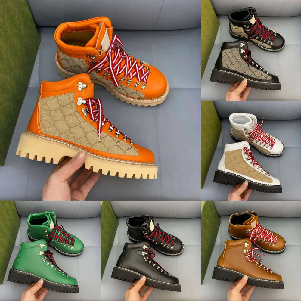 Luxury Designer Women men Autumn Winter Ankle Boot Printing Multi Style Mountaineering hike Boots Mens womens Hiking Martin Fashion Leather Martins Booties shoes